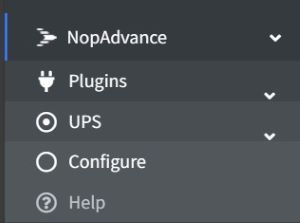 ups oauth nopcommerce plugin admin menu
